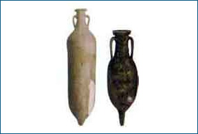 Vasijas romanas utilizadas en el comercio marítimo.