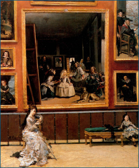 Velázquez, el tema recurrente de la obra de Pineda, como copia o como inspiración.