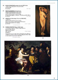 “El Triunfo de Baco”. Detalle de la página 25 del catálogo de la casa de subastas Rossini de París. Viernes 13 de diciembre de 2002.